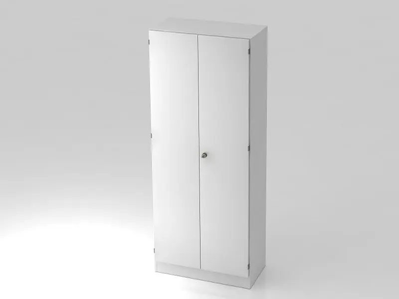 Hammerbacher Schrank 5OH mit Sockelblende SG Weiß/Weiß V6100/W/W