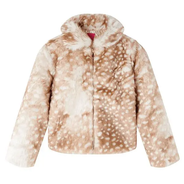 vidaXL Kindermantel Kunstpelz Cognac 92 13844 8721012034150