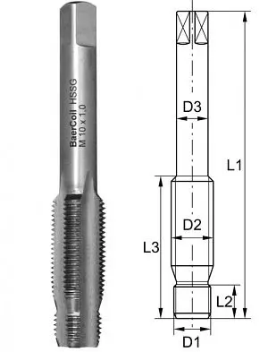 BaerCoil Kombigewindebohrer M 6 x 10 B3630