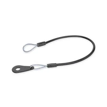 Ganter Edelstahl-Hantikeseile mit Befestigungslaschen oder Ösen (GN 111.2-320-E-TR) VE: 50 Stück 111.2-320-E-TR
