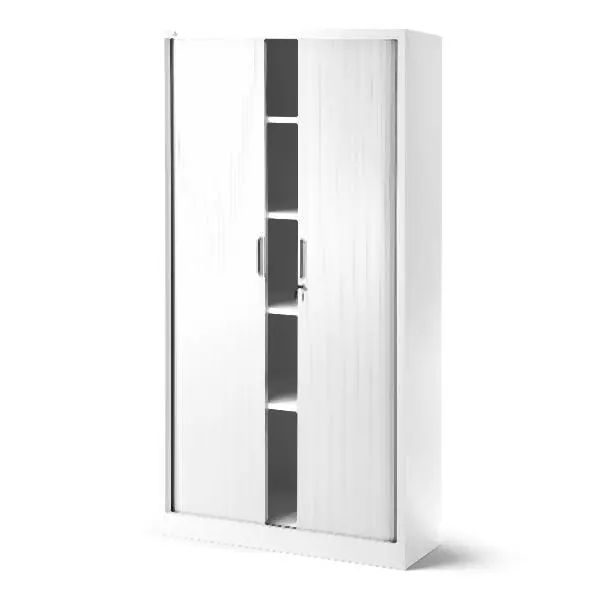 Jan Nowak Modell DAMIAN (T001) Aktenschrank Rolladenschrank Jalousieschrank Weiß 751