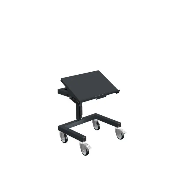 SOFAME Mobiler Materialständer SRI2 für Euronorm-Behälter B610 x T 410 x H 650-910 mm Anthrazitgrau RAL 7016 W020020005GA