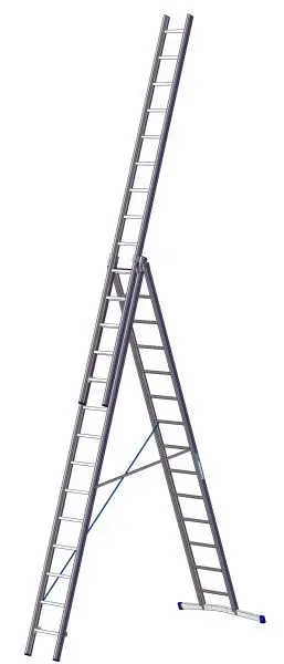 BAVARIA Mehrzweckleiter 950 Sprossenanzahl: 3x8 Gesamtlänge: 24-576 m 95024001