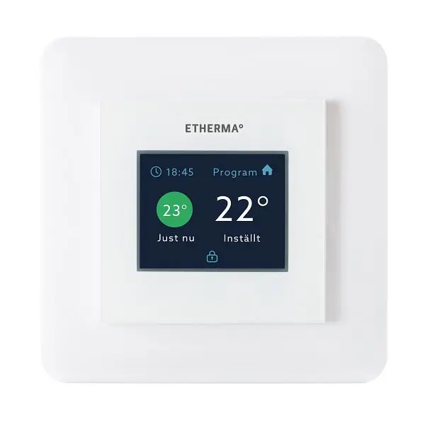 Etherma Schantikesauberbauthermostat mit Touchpad &amp; Programm weiß 5-35 °C 16 40511