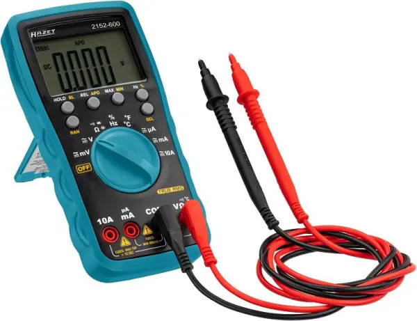 Hazet Multimeter mit Messspitzen und Temperatursonde 2152-600
