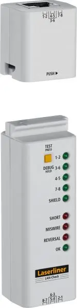 Laserliner LAN-Check LAN-Kabel Verbindungsprüfer VE: 5 Stück 083.064A