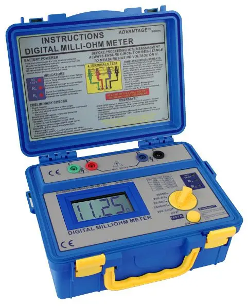 PeakTech Milliohm-Meter 2.000 Counts 20/200/2.000 Ohm P 1125