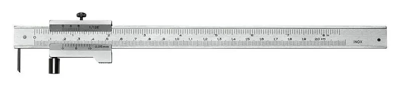 padre Anreißmessschieber mit Rolle 1468 Messbereich 200 mm 146800000