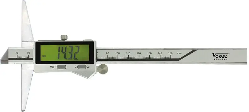 Vogel Germany Elektronischer Digital-Tiefen-Messschieber IP67 Typ C 150 mm / 6 inch 220421
