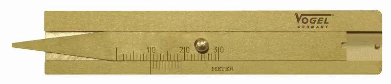 Vogel Germany Messing-Reifenprofil-Tiefenmaß 30 mm 214401