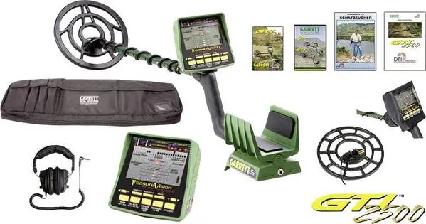 Garrett GTI 2500 Pro Metalldetektor Suchtiefe (max.) 220 cm präzise (LCD), akustisch 98949 mit LCD-Display