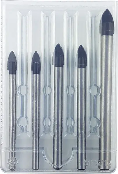 Projahn Crystal Glas- und Fliesenbohrer-Satz 5- teilig 2x 6mm 2x 8mm 1 Stück 10mm 59001
