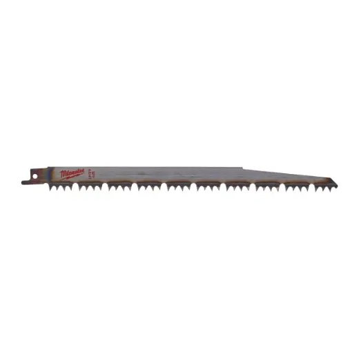 MILWAUKEE 240 x 5,5/6 mm (4/5 TPI), unlackiert Säbelsägeblatt Holz - optimal für schnelle Baumschnitte
