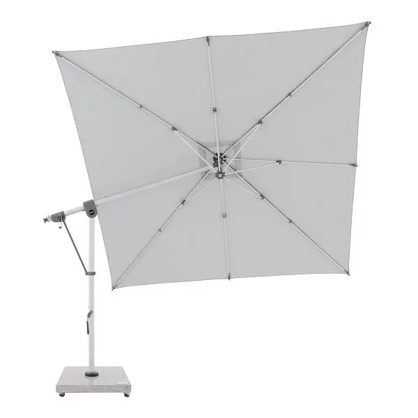 doppler Pendelschirm EXPERT 300x300cm 8 teilig Gestaltung: T827 hellgrau 465247T827