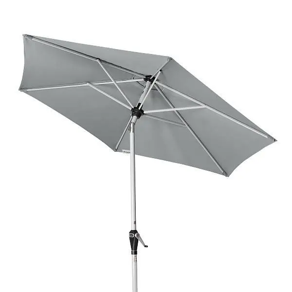 doppler Sonnenschirm ACTIVE Auto Tilt 210cm 6 teilig mit Höhenverstellung Gestaltung: 827 hellgrau K-FSC 404460827