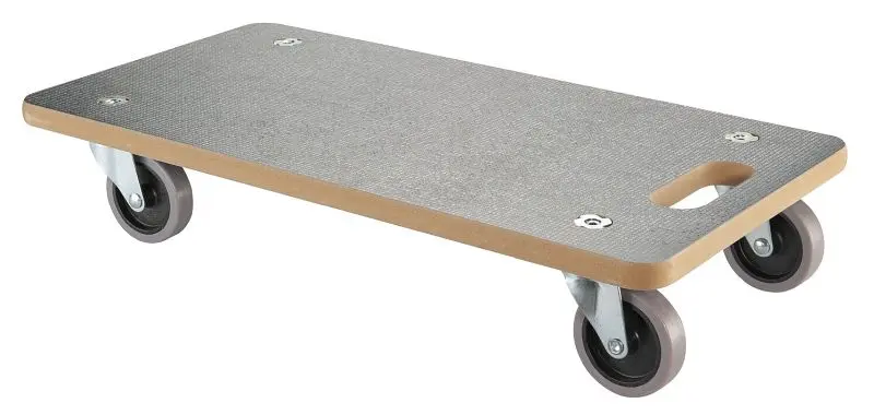 BS Rollen Allzweckroller 290x580 mm MDF beschichtet Gummirad grau 75 mm Tragkraft 200 kg VE: 2 Stück .-ROLLER.085