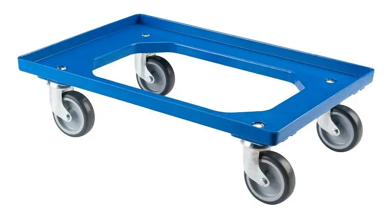 BS Rollen Transportroller für Kisten 60x40 cm blau T.-ROLLER.1B