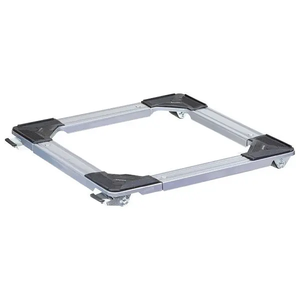 WAGNER Transporthilfe MM1195 460x660mm Stahl grau 4 doppelbereifte Bockrollen 2x Feststellbremse Tragkraft 220kg verstellb...