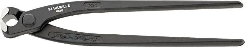 STAHLWILLE Rabitz- oder Monierzange Nr.6660 Länge 224 mm Kopf poliert Handhabunge schwarz lackiert 66601220