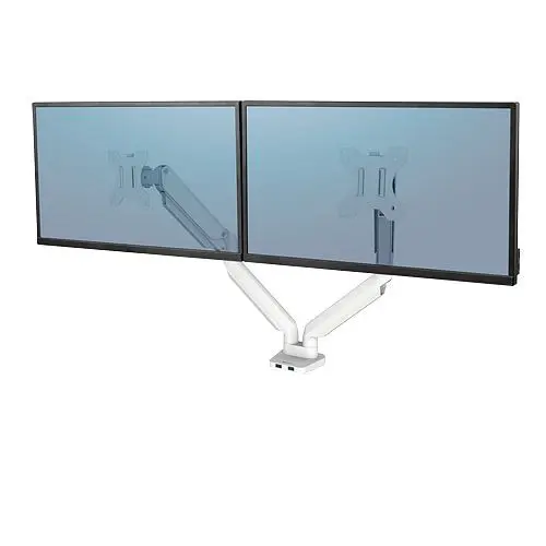 Fellowes Platinum Series Doppel Monitorarm weiß 8056301