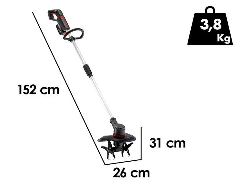 AL-KO TL 1820 Akku-Motorhacke - 18V/2,5Ah - für schwere Böden