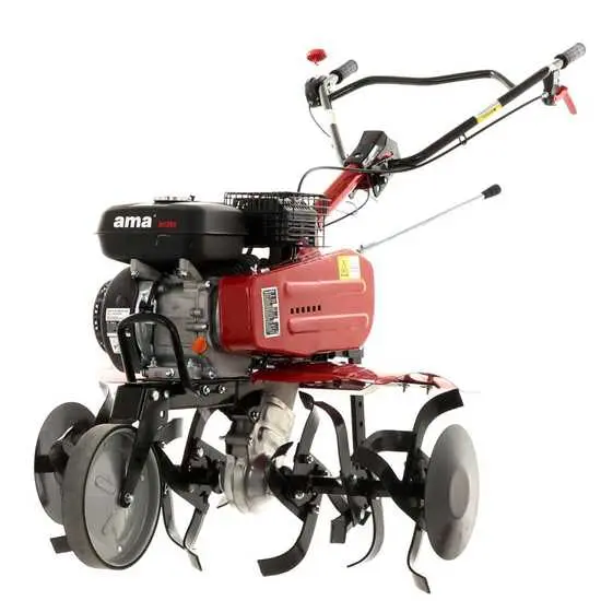 Motorhacke Ama MTZ80 - Fräse 80cm - Riemen- und Kettenantrieb - Motor 208ccm mit verstellbaren Arbeitsbreiten
