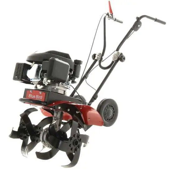 Motorhacke Azurblau Bird MZ 32640 mit Benzinmotor Loncin mit Hubraum 159ccm - Fräse cm 50 | 1400 W | 35 cm Arbeitsbreite