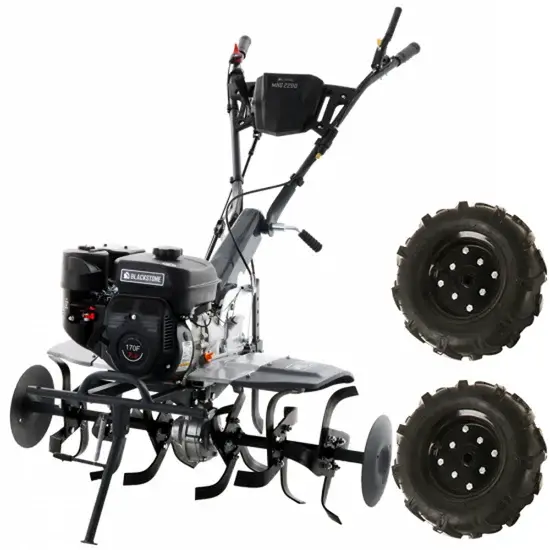 Motorhacke Blackstone MHG 2200 mit Benzinmotor von 212 ccm für schwere Böden