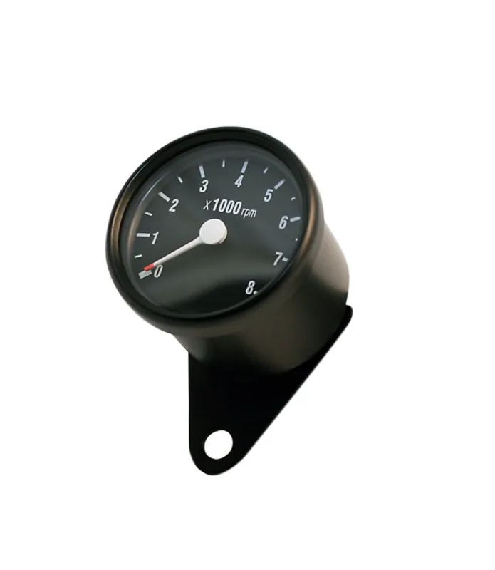 Elektronischer Drehzahlmesser Moto 8.000 U/min Schwarz 60mm