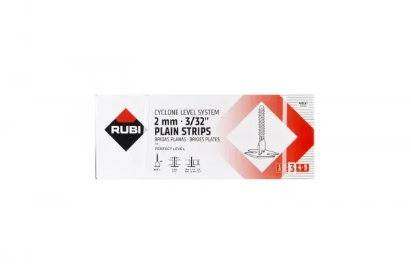Rubi Nivelliersystem CYCLONE LEVEL SYSTEMS 2 mm FLAT BASE Box mit 2400 Stück 35945