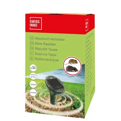Natürliche & Zertifizierte SWISSINNO SOLUTIONS - Solar-Maulwurf-Vertreiber