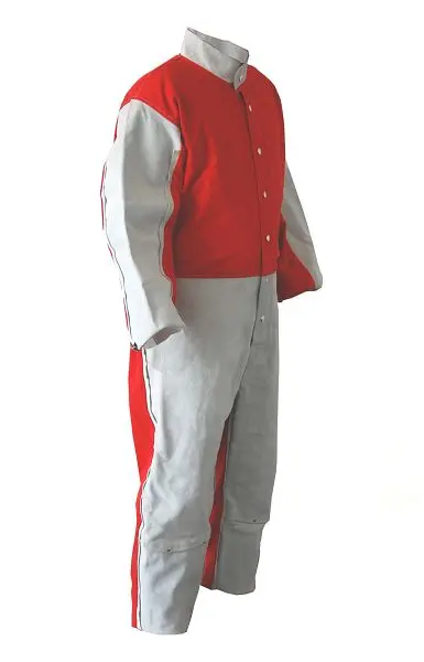 ELMAG Sandstrahl-Overall Grösse 54/L mit Lederbesatz Armen und Beinen 21562