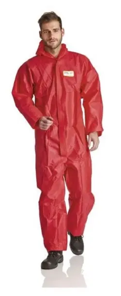 ProSafe Light Overall SMS-Material Kapuze rot Grösse M VE: 50 Stück SMSR-M