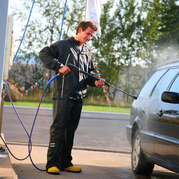 L+D RAINplus Regenset aus ELDEE-Flex schwarz wind- und wasserdicht atmungsaktiv mit Reflexstreifen EN 343 Grösse: L 40901...