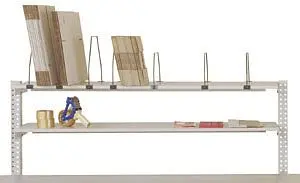 Manuflex Ablage für PACKPOOL Packtische BxTxH 1125 x 350 x 20 mm AS1251.7035