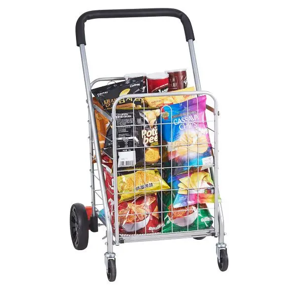 VEVOR klappbarer Einkaufstrolley 50 kg Warenkorb mit Räder Einkaufsroller LKSGWCZCZLDW4OP4WV0