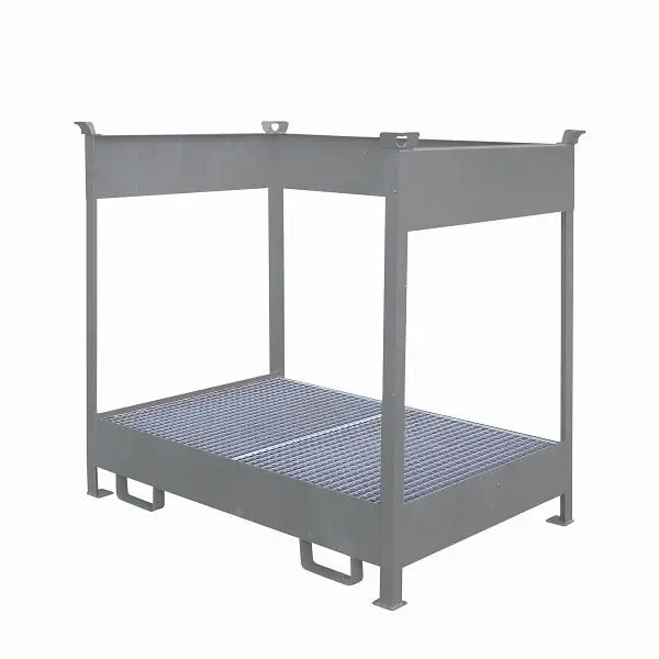 Eichinger Industrie Fass-Stapelpalette mit Auffangwanne 2 x Fässer feuerverzinkt 22630000002000