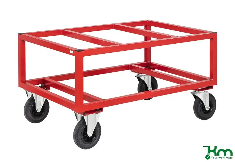 Kongamek Palettenwagen 1200x1000x650 mm rot KM221-FIN-R
