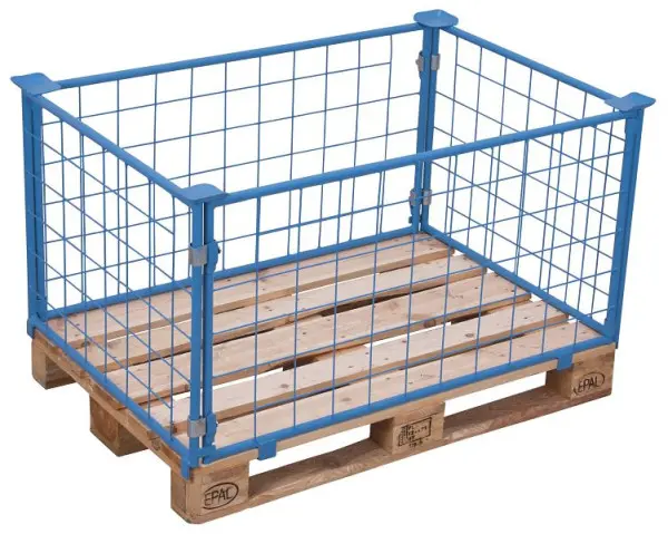 VARIOfit Palettenaufsatz Typ 62 Innenmaße: 1.160 x 760 mm RAL 5012 lichtblau Nutzhöhe: 605 mm pa-080.021