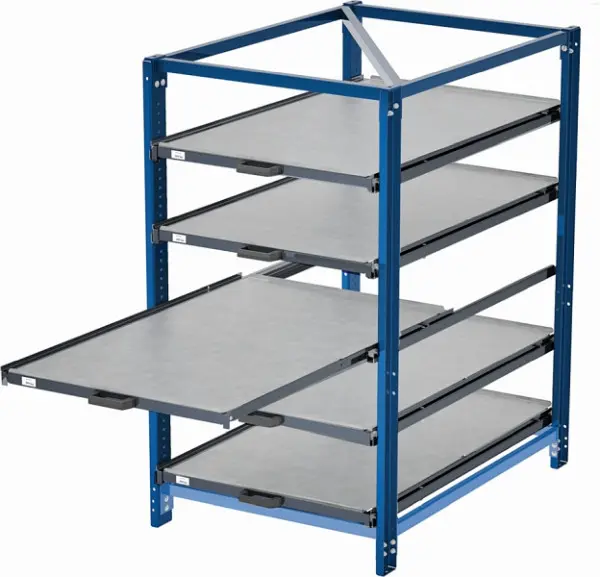 KROG Kompaktregal mit 5 Schubfächern 200 kg Traglast 70 % Auszug 2215000