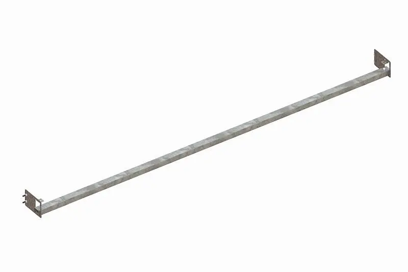 Meta Leichte Durchschubgewissung für Palettenregal Meta MULTIPAL für Palettenüberstand 75 mm Länge: 2700 mm verzinkt 2...