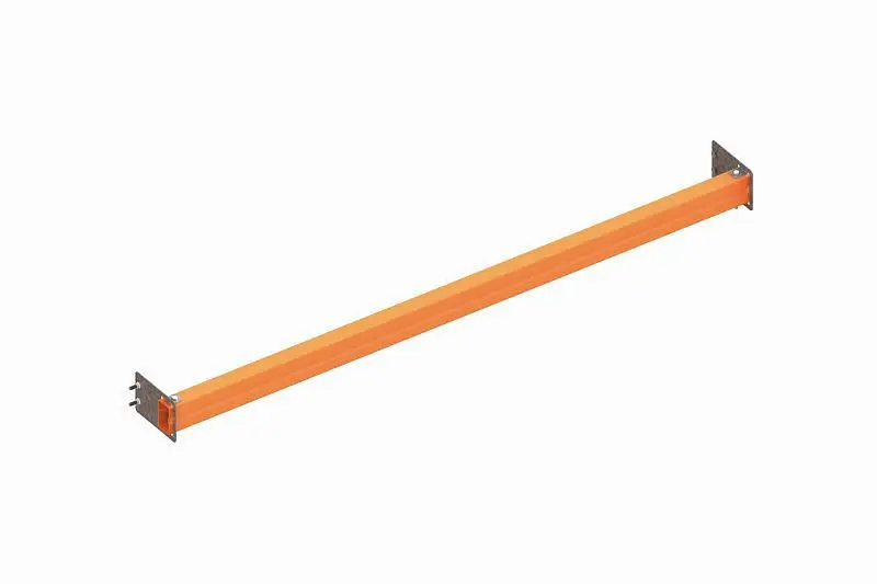 Meta Schwere Durchschubgewissung für Palettenregal Meta MULTIPAL für Palettenüberstand 75mm Länge: 1825mm RAL 2001 rot...