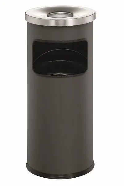 DURABLE Papierkorb Safe mit Ascher rund anthrazit 333258