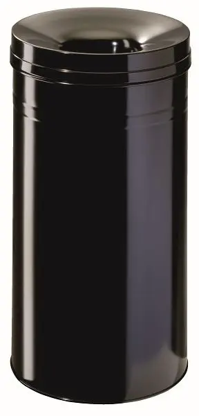 DURABLE Papierkorb Safe+ rund 62 Liter schwarz 332701