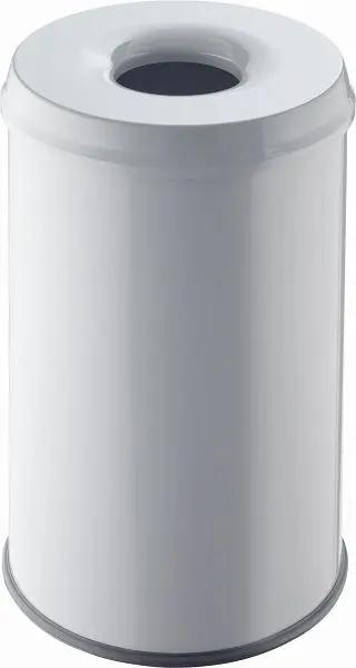 helit Schutzspapierkorb mit Löschkopf " guardian" 30L lichtgrau H2515682