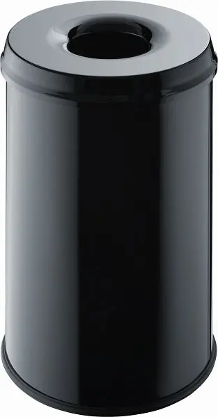 helit Schutzspapierkorb mit Löschkopf " guardian" 30L schwarz H2515695