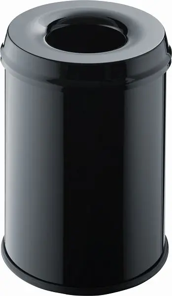 helit Schutzspapierkorb mit Löschkopf " guardian" 15L schwarz H2515495