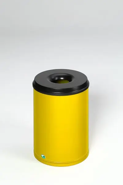 VAR Papierkorb feuergewiss 50 L Löschkopf schwarz gelb 3167