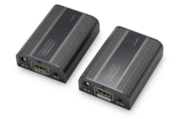 DIGITUS 4K HDMI 2.0 Extender Set UHD 4K*2K@60 Hz 30/60 m via Netzwerkkabel (Cat 6 6a 7) DS-55204
