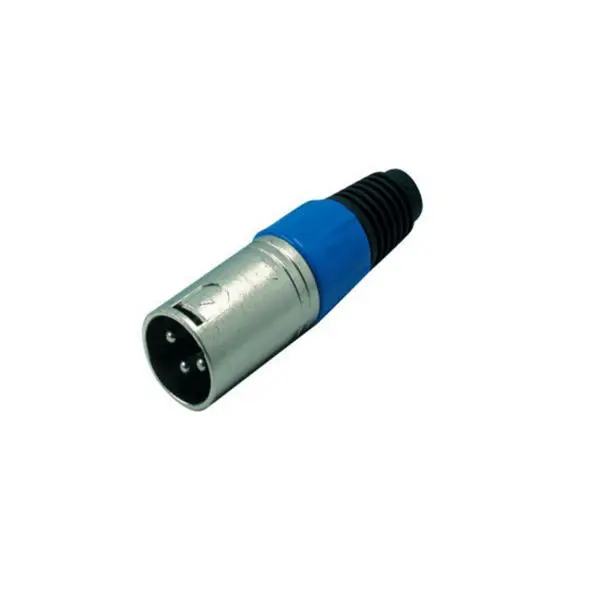 S-Conn XLR-Stecker blau 55002-B